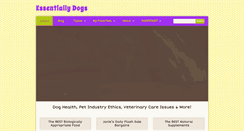 Desktop Screenshot of essentiallydogs.com