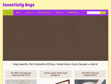 Tablet Screenshot of essentiallydogs.com